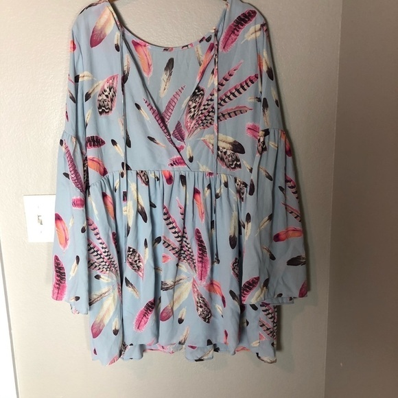 BUDDY LOVE Eva Pale Blue Heather Tie Back Dress S - Picture 5 of 7